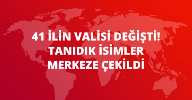 İçişleri Bakanlığı Valiler Kararnamesini açıkladı