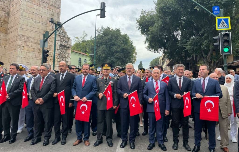 11 Eylül Bursa’nın kurtuluşu kortej yürüyüşü ve törenlerle kutlandı