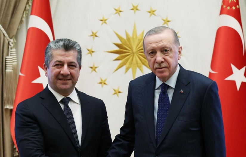 Cumhurbaşkanı Erdoğan, IKBY Başbakanı Barzani’yi kabul etti