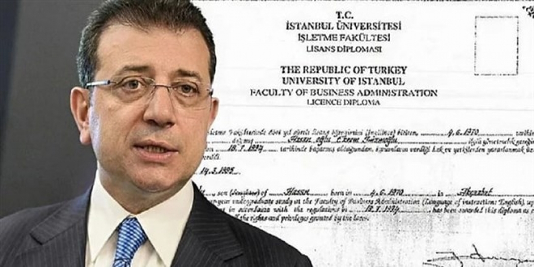 Ekrem İmamoğlu'nun üniversite diploması iptal edildi