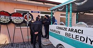 Şehit polis Öner’in cenazesi Havran’a getirildi